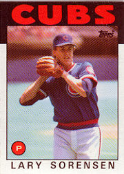 1986 Topps Baseball Cards      744     Lary Sorensen